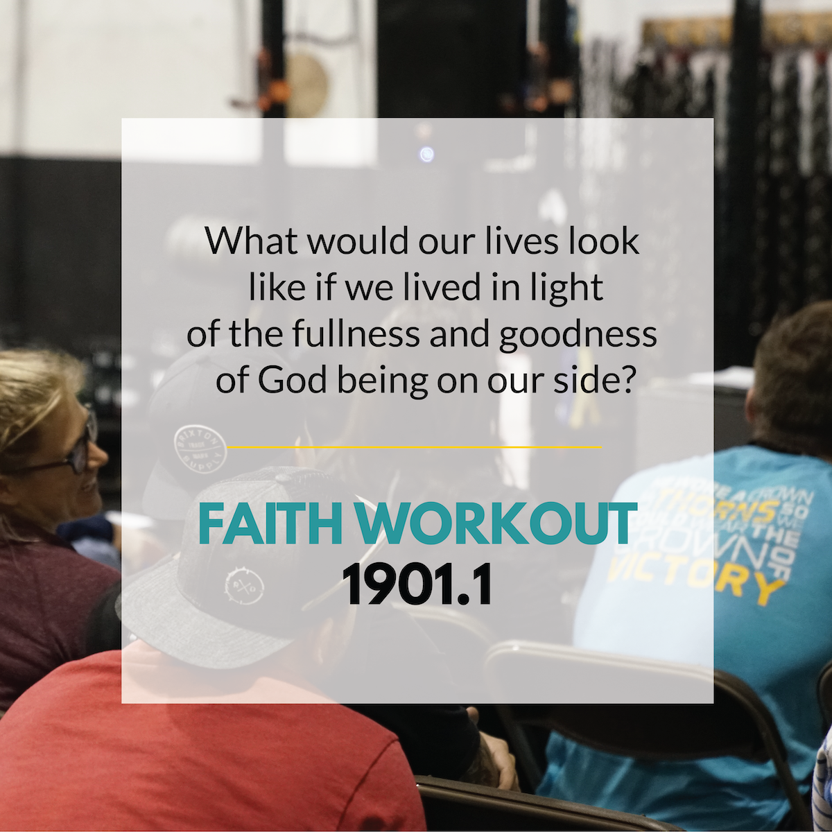 Faith Workout 1901.1 | How Are You Making Plans?