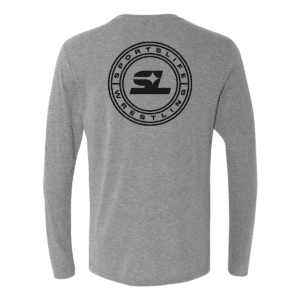 Triblend Long Sleeve Crew with Back Logo